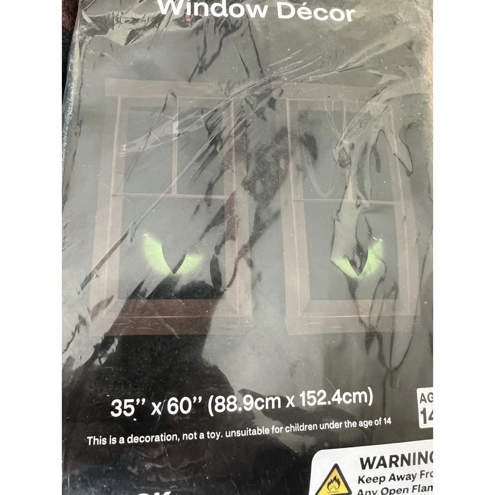 Spooky Village Window Decor 2 Packs of 2 Size 35